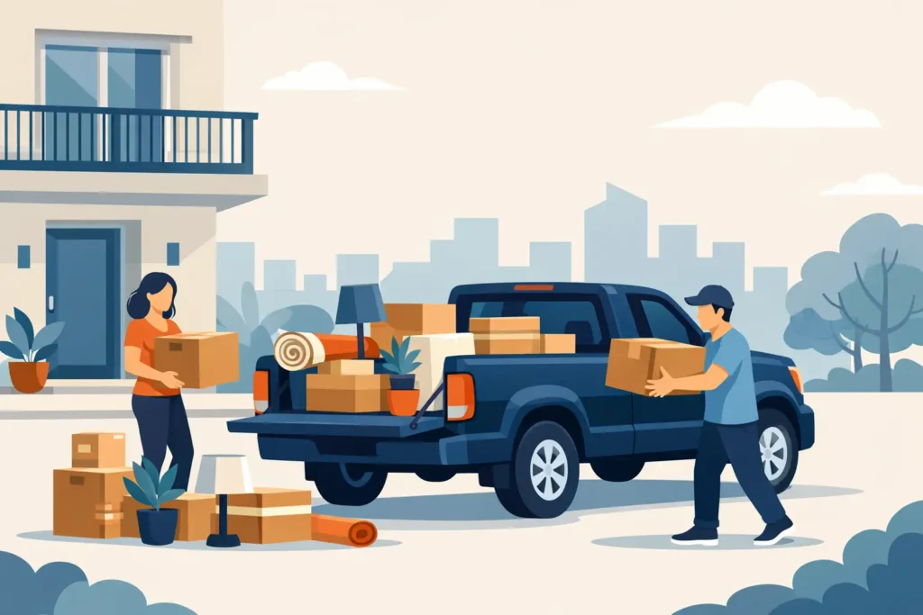 Apartment Move With Pickup Truck Tips