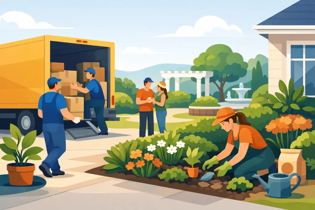 Movers and Packers Discover Gardens Right