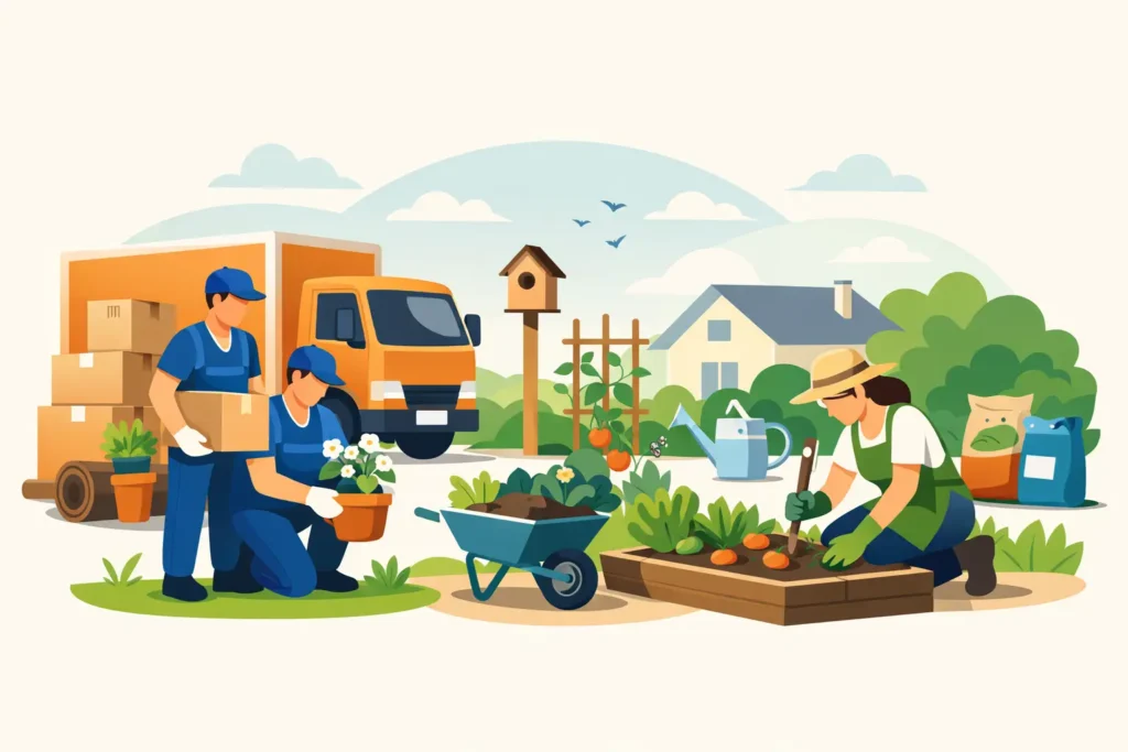 Movers and Packers Discover Gardens Tips